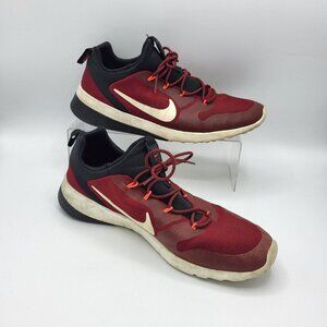 Nike Running Shoes Men's Size 8‎ CK Racer Maroon Red Black Sneakers